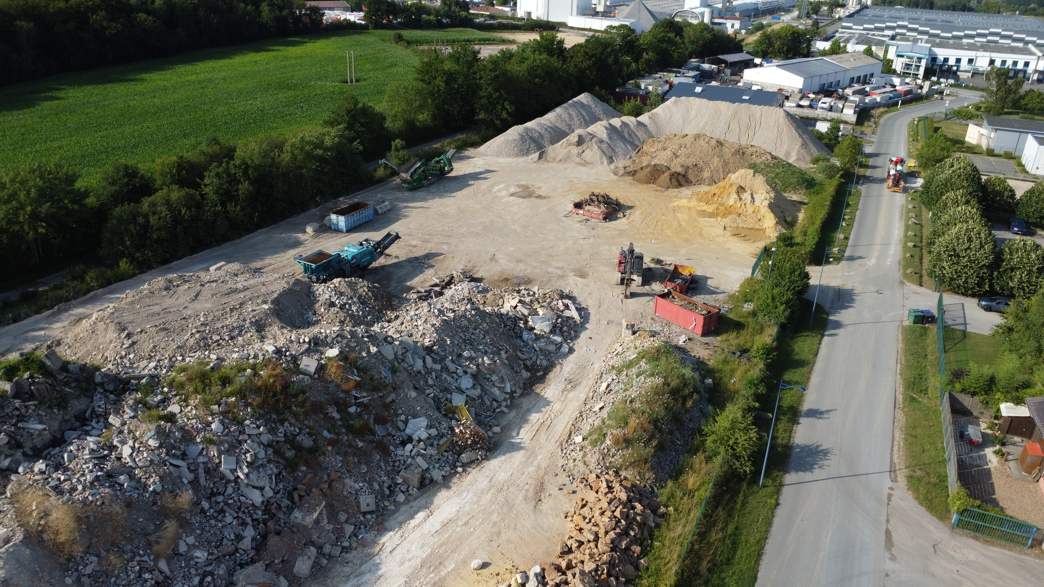 Plateforme de gestion des déchets